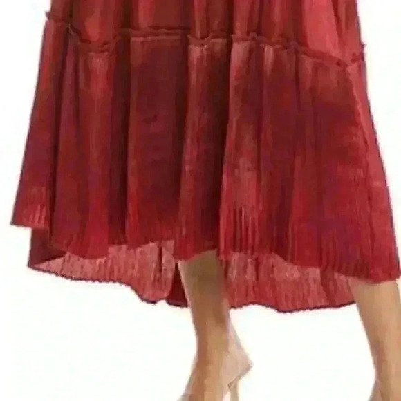 Taylor Crinkled Satin Midi Dress - Picture 5 of 10